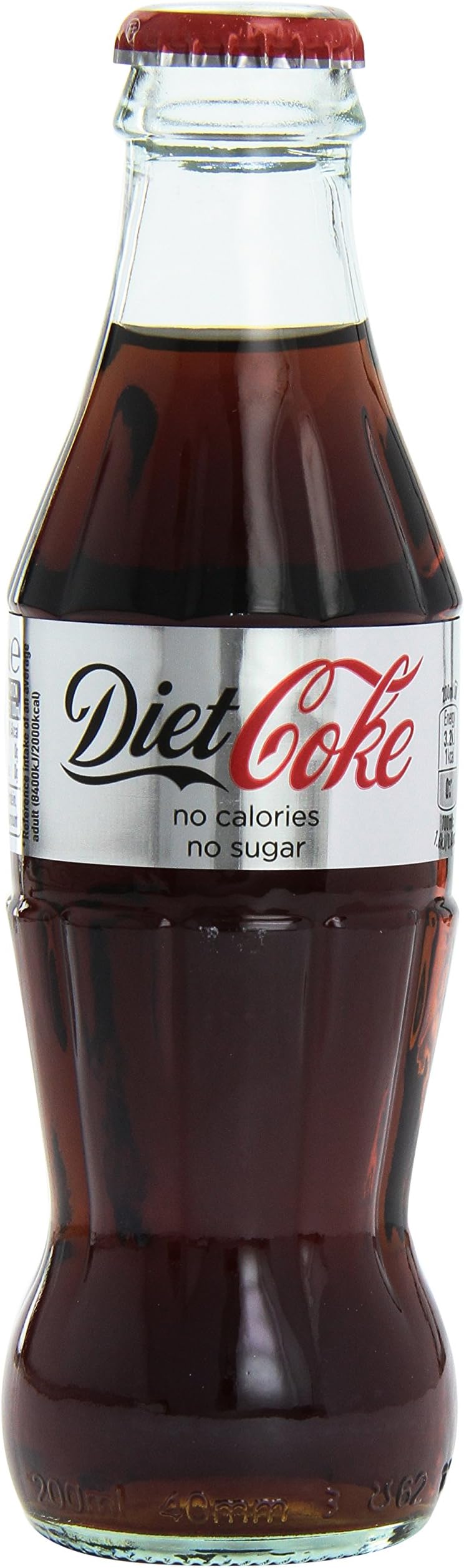 Diet Coke|Coca Cola Diet Glass Bottles, 200ml (Pack of 24)