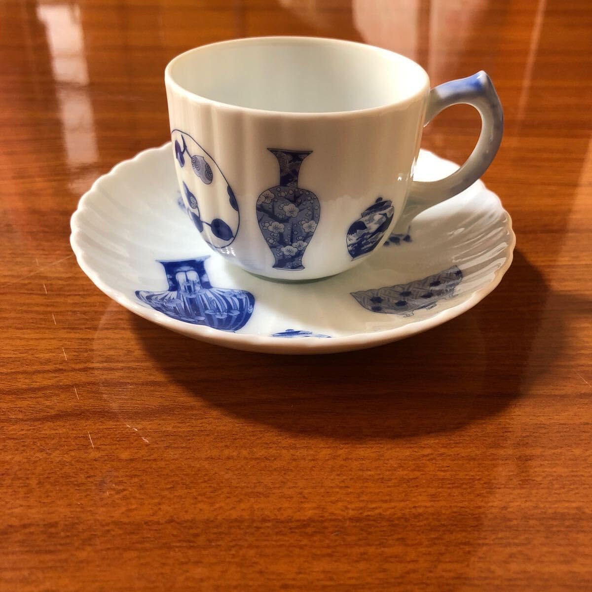 深川製磁 ブルーチャイナ カップ&ソーサー 2客セット|Yahoo 深川製磁 ブルーチャイナ カップ&ソーサー 2客セット|Yahoo