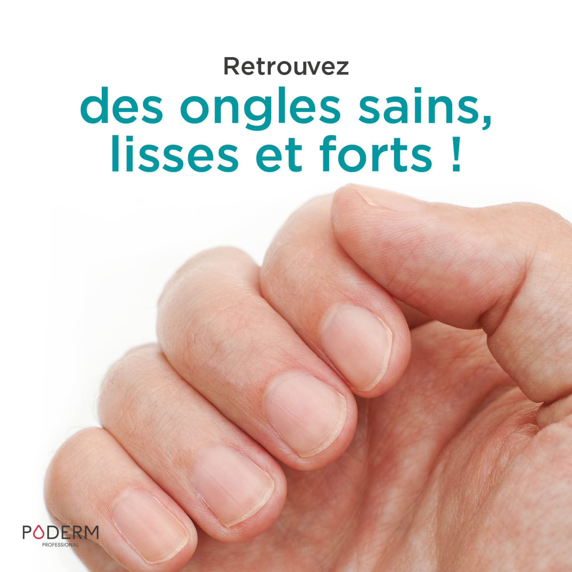 PODERM - ONGLES SAINS COMPLEMENT ALIMENTAIRE 30 jours| Répare et fortifie l’ongle | Cure professionnelle pied/main | Facile & rapide | Swiss Made