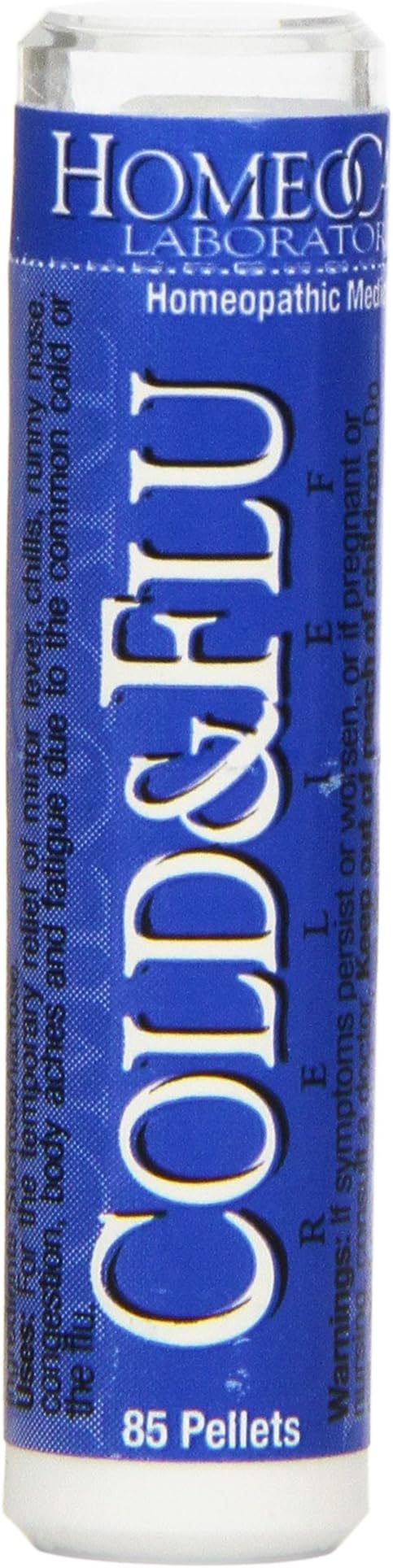Homeocare LabsCold & Flu Relief, 85-Pellets Tubes (Pack of 2)
