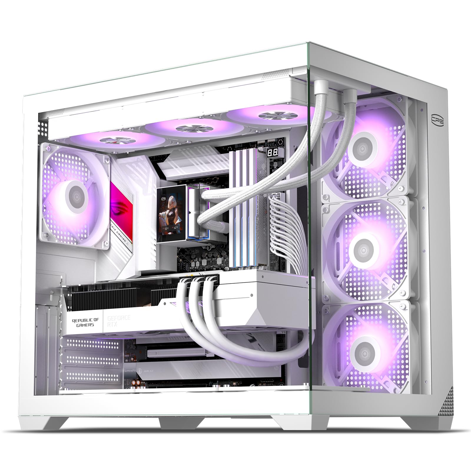 Amazon.co.jp: PCCOOLER CPS C3 T700 ARGB PCケース ホワイト