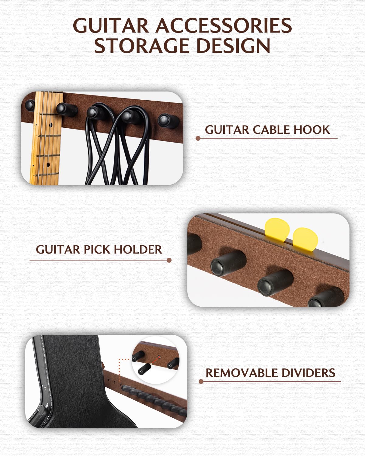 STRICH Support de guitare multiple SMT-10 (5 supports)