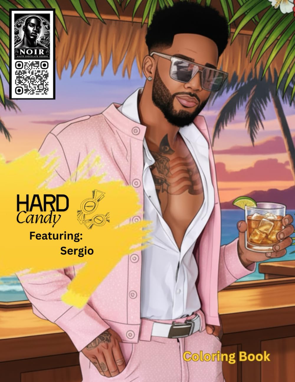 Haute Chocolate Designs | Hard Candy | Sergio Skinner | Beautiful African American Illustrations For Adults, Teens Relaxation And Stress Relieving