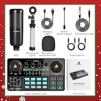 Amazon.com: MAONO MaonoCaster Lite AU-AM200-S1 All-in-One Podcast Amazon.com: MAONO MaonoCaster Lite AU-AM200-S1 All-in-One Podcast