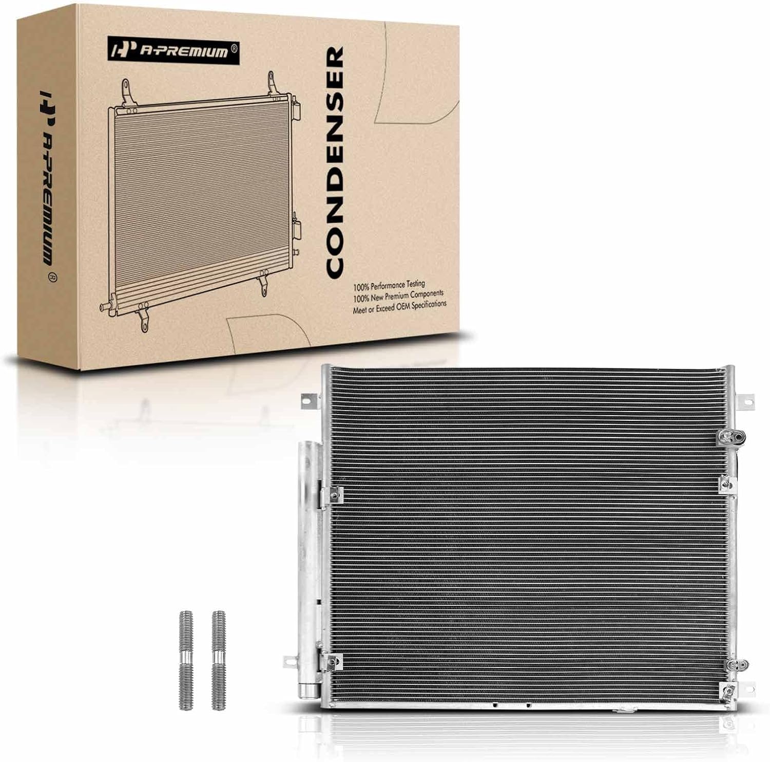 A-Premium A/C Condenser - Compatible with 2004-2009 Cadillac SRX, 2005-2011 STS, Replace# 89022521