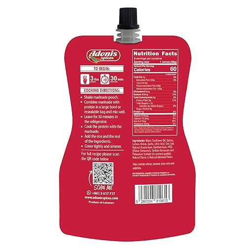 Miniatura 3 de Adonis - Kabsa Quick Marinade, 6 oz (170 g), adobo de condimento líquido listo para usar