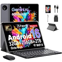 Tablet 11 Pollici con Gemini AI, Tablet Android 16 con Cover