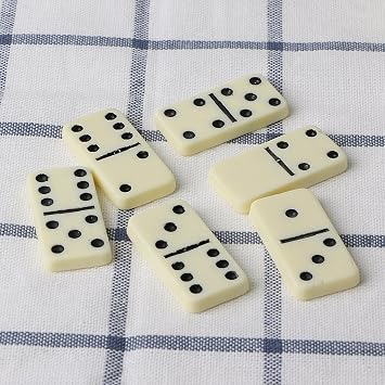 Double dominoes set with 6 blocks educational toys for entertainment and learning