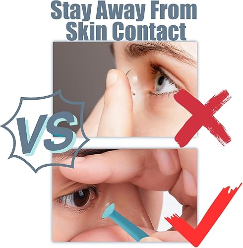 Miniatura 5 de 6 piezas de herramienta de extracción de lentes de contacto duras con caja de almacenamiento, insertos de carcasa de lentes de contacto, elimina la