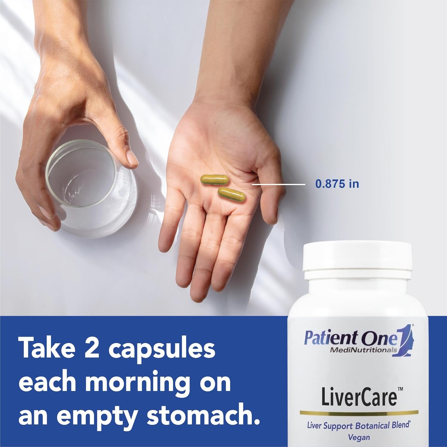 Patient One LiverCare | Supplement to Support Liver Health* | with Milk Thistle, Glutathione, Turmeric, Artichoke and More | 120 Capsules