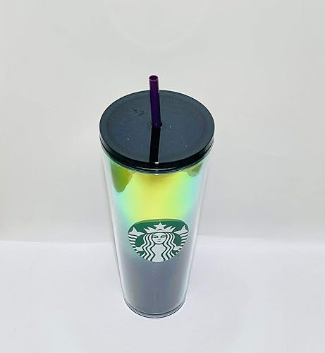 Miniatura 4 de Starbucks Vaso de aceite de invierno dorado a azul 2021, 24 onzas