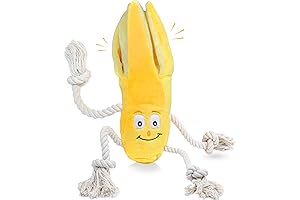Indestructible Dog Banana Squeaky Toy: Ultimate Teething Chew Toy for Puppies and Dogs