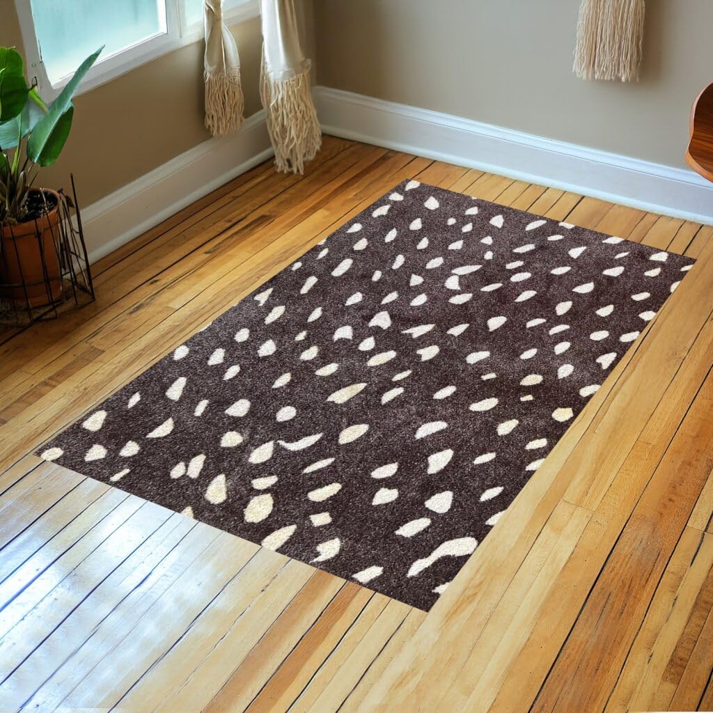Wash Dry Savanna Washable Indoor Rug with Rubber Backing Large Door Mat for Entryway Kitchen Bathroom Non-Slip Area