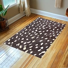 Wash Dry Savanna Washable Indoor Rug with Rubber Backing Large Door Mat for Entryway Kitchen Bathroom Non-Slip Area