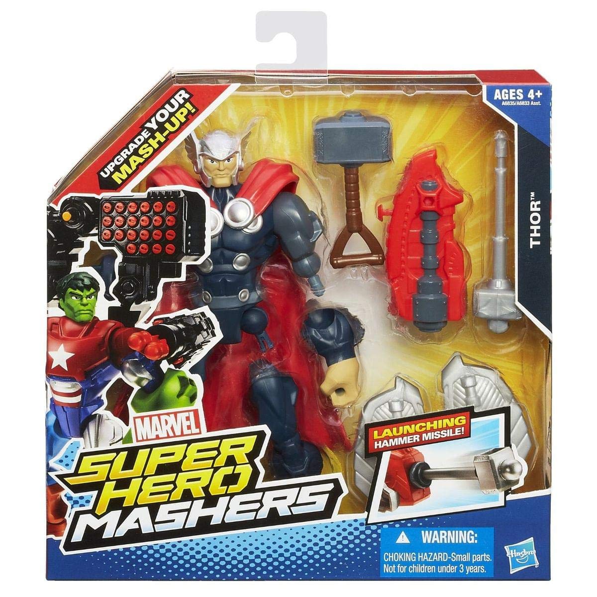 Marvel Figura de Thor de Super Hero Mashers de 6 Pulgadas