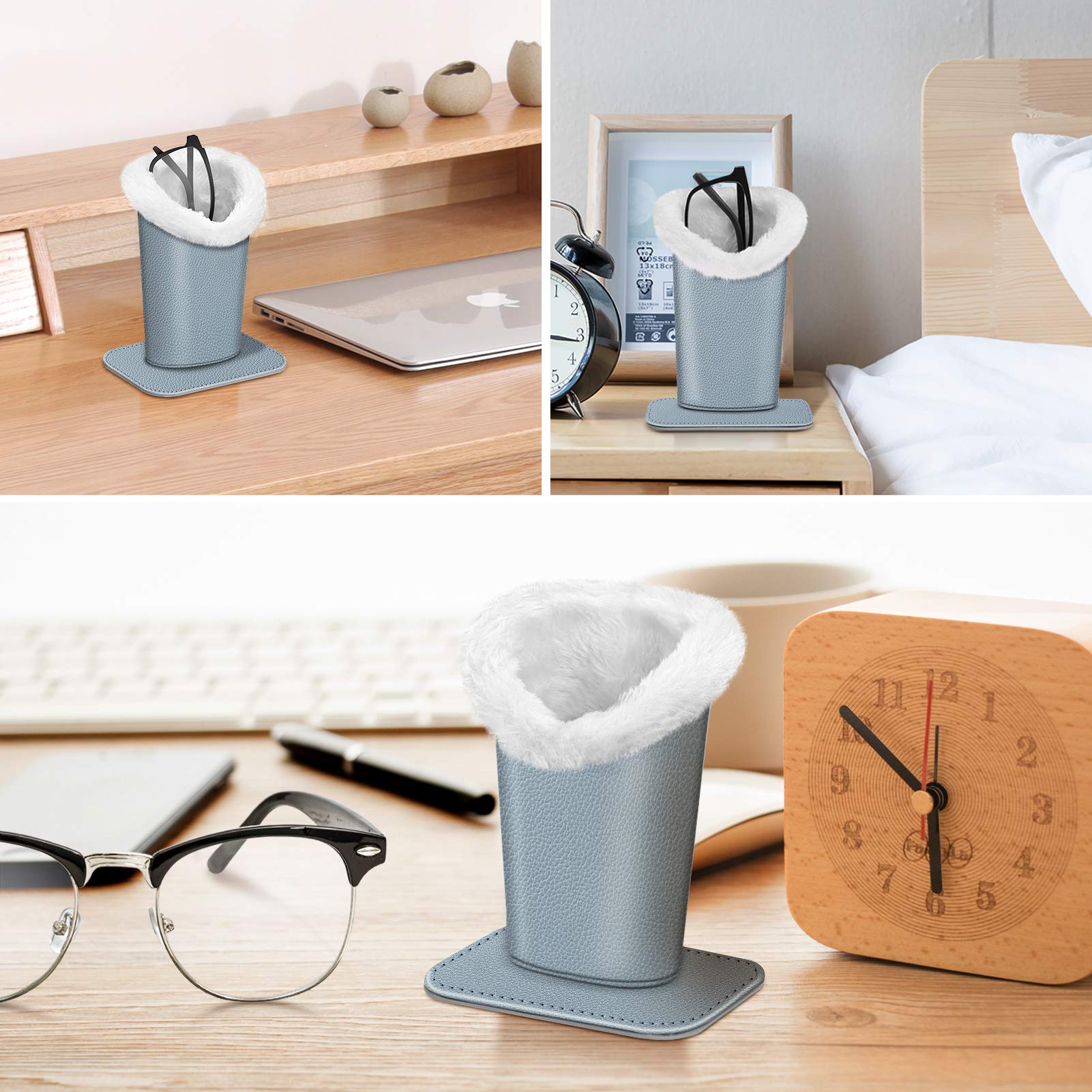 FINTIE Porte Lunettes Maison, Support de Rangement Magnétique pour Lunettes et Accessoires de Bureau