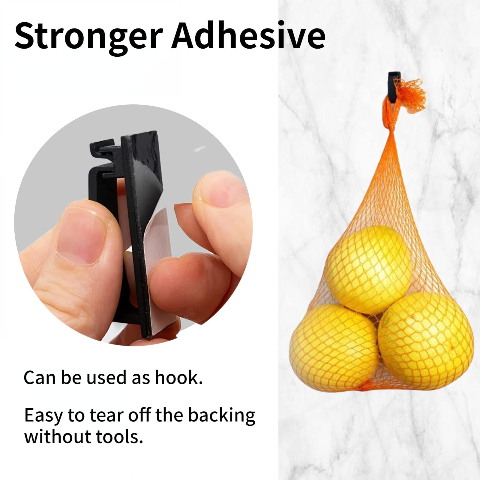 Clips para cables, organizador de cables adhesivo para debajo del escritorio, hogar, oficina, soporte de alambre de coche HELBOAR (50 piezas)