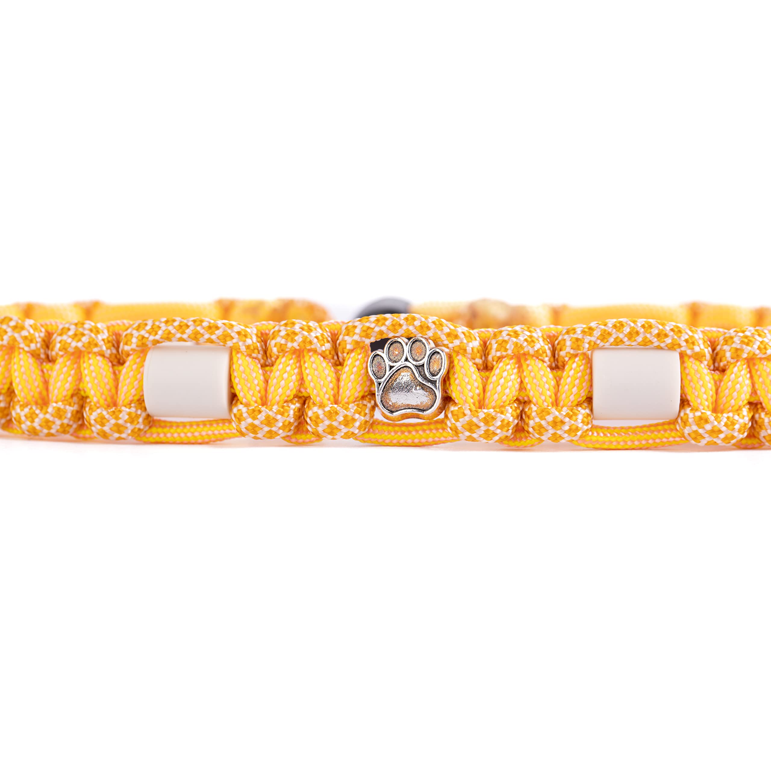 Dalias Dogs - Premium EM ceramic dog collar, cat collar, dog jewellery collar paracord (41-50 cm, honey pastel) - Image 3
