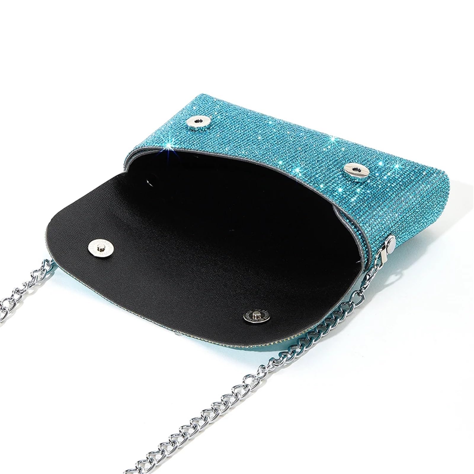 Pochette Da Sera Borsa da sera con strass, borsa donna scintillante, a tracolla lucida in pelle PU diamanti, mini a mano