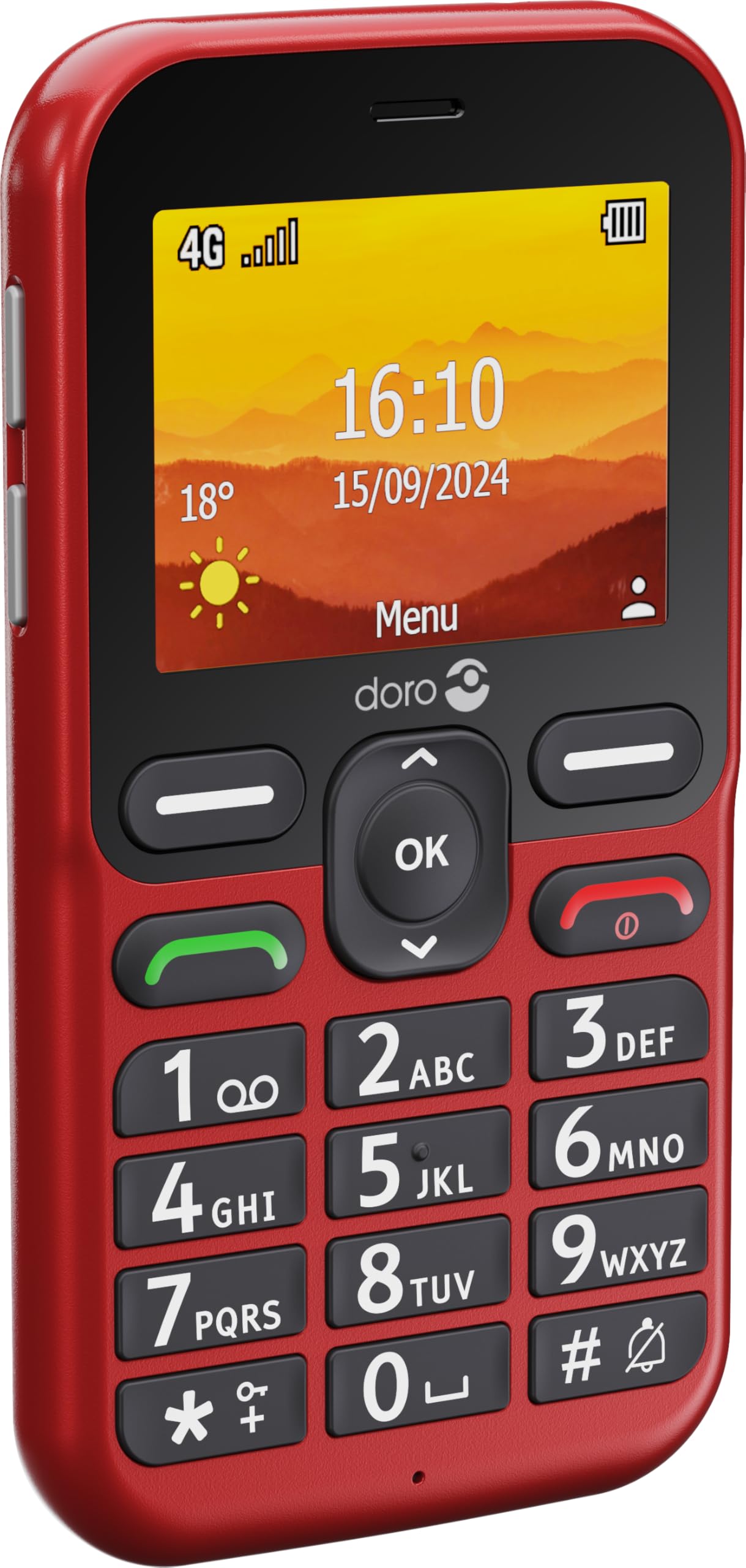 Doro Leva L10 6,1 cm [2.4] 118,9 g Rosso Telefono per anziani (DORO LEVA L10 RED - 2.4IN)