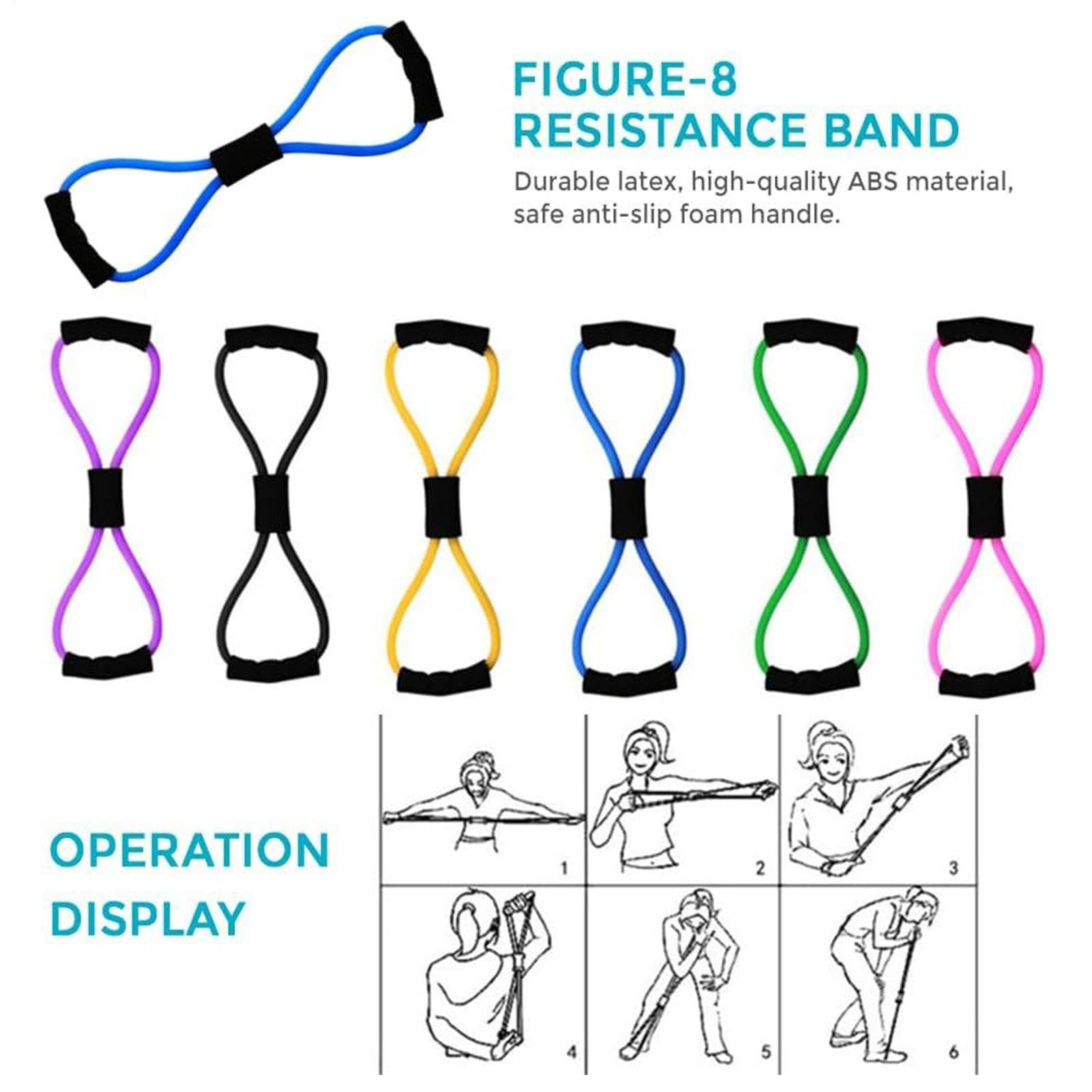 Conjunto de anillos Pilates, conjunto de equipos Pilates - Toning Pilates Ring | Cinturón extensible, accesorios de entrenamiento, equipo de hogar multifuncional para gimnasio, mujeres adultas