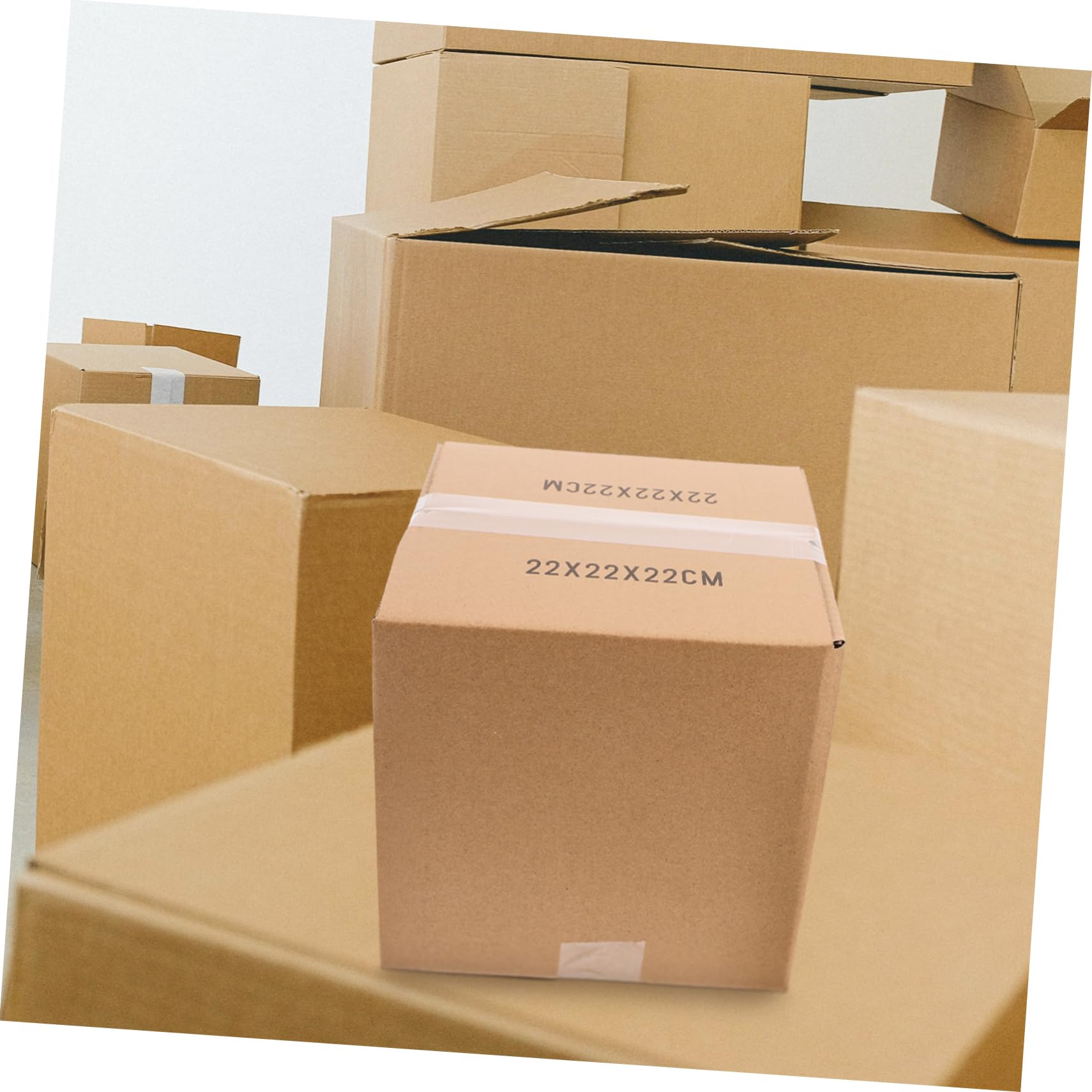 Versandkartons Quadratische Braun aus Papier 5 Stück für Transport