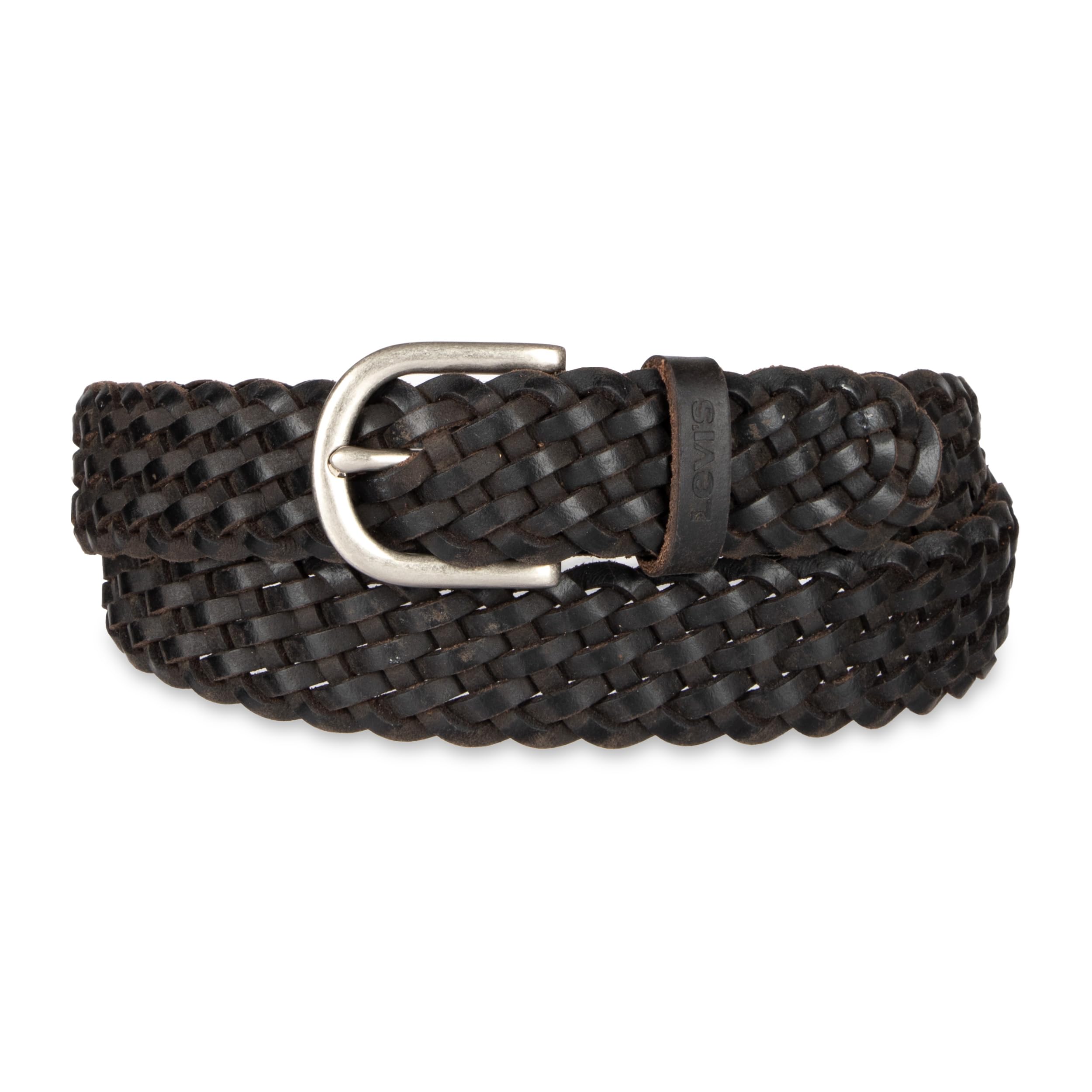 Levi's Women's Fully Adjustable Casual Leather Braided Belt