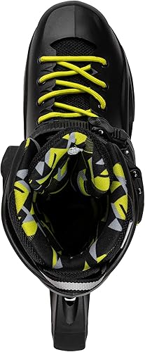 Miniatura 5 de Rollerblade RB Cruiser - Patines en línea unisex para adultos, negroamarillo neón, patines en línea de rendimiento urbano