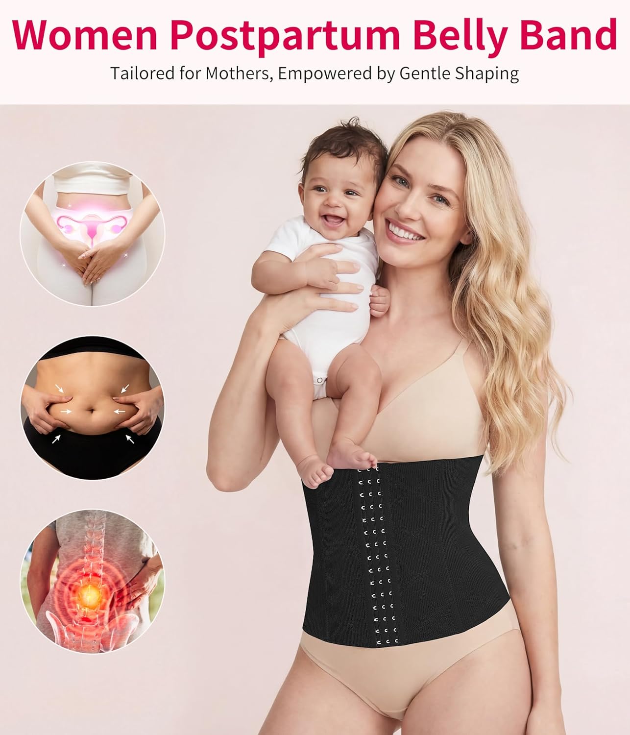 Gotoly Waist Trainer for Women Corset Shapewear Tummy Control Faja Body Shaper Waist Cincher Slim Postpartum Belly Band - Image 2