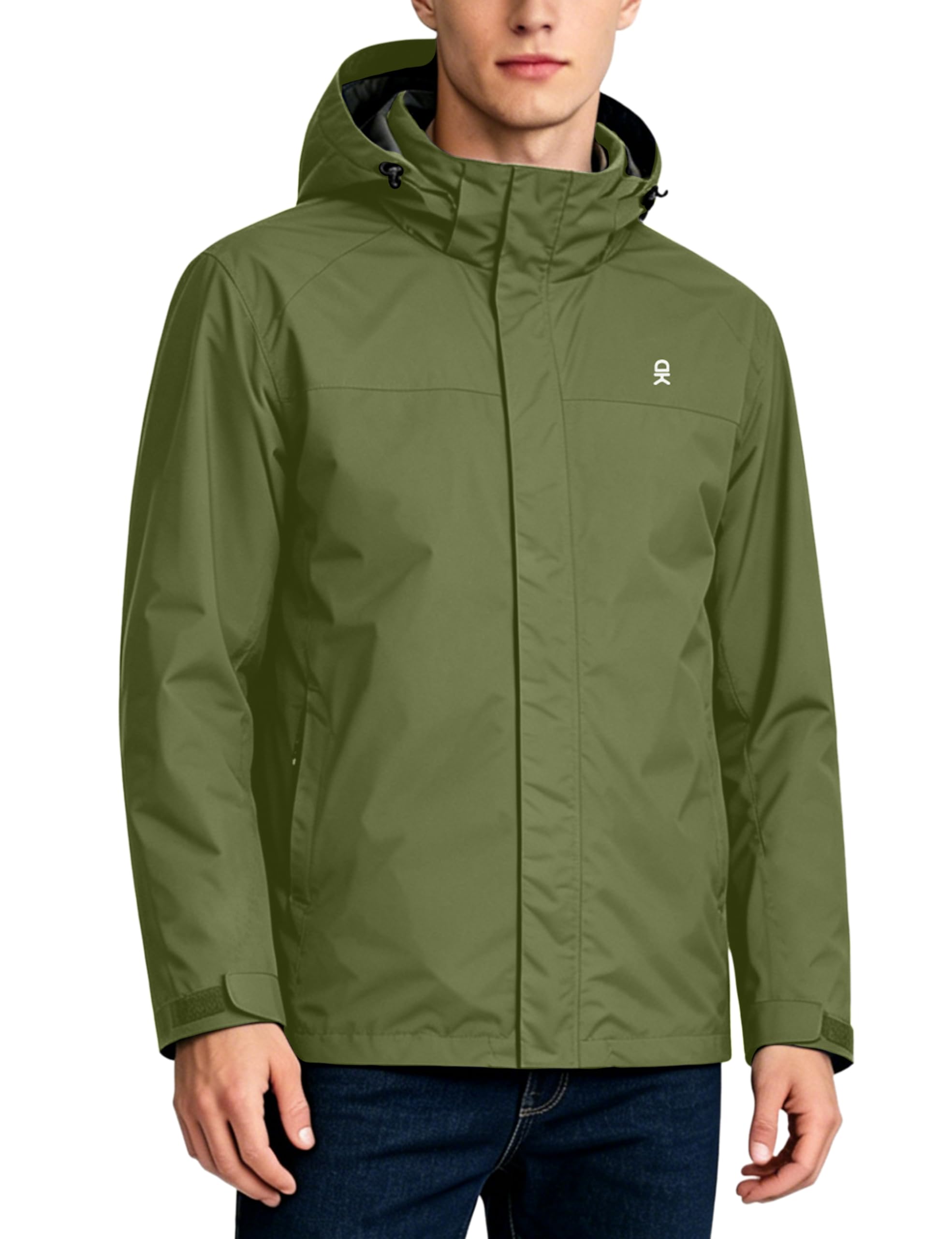 Little Donkey Andy Men's Waterproof Rain Jacket Outdoor Raincoat for Hiking
