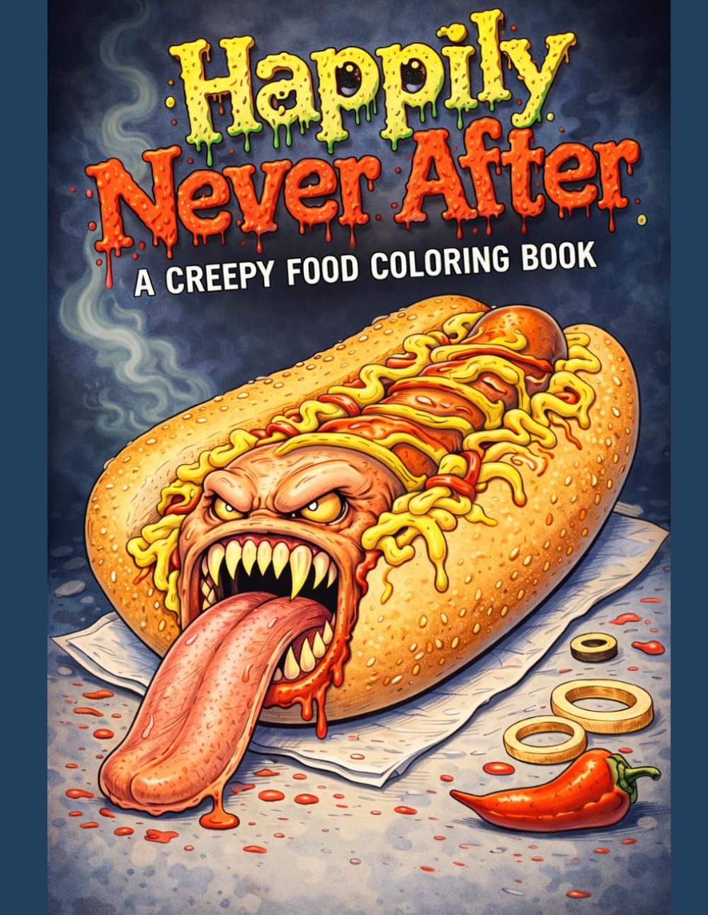Happily Never After: A creepy food coloring book
