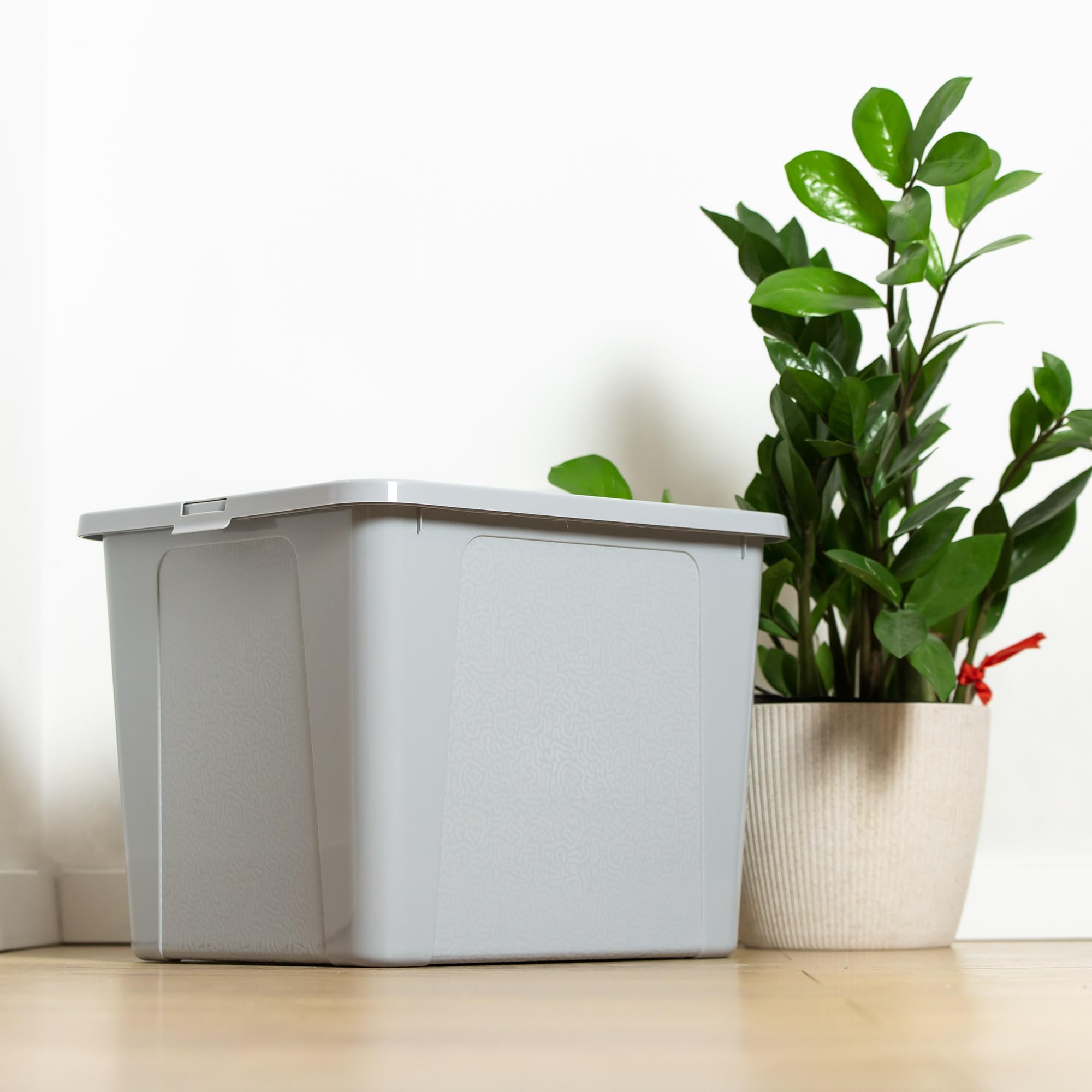 Scatola Portaoggetti Con Coperchio Tontarelli 54 L Trasparente (59 X 39 X 33 Cm) | Leroy Merlin - Foto 9