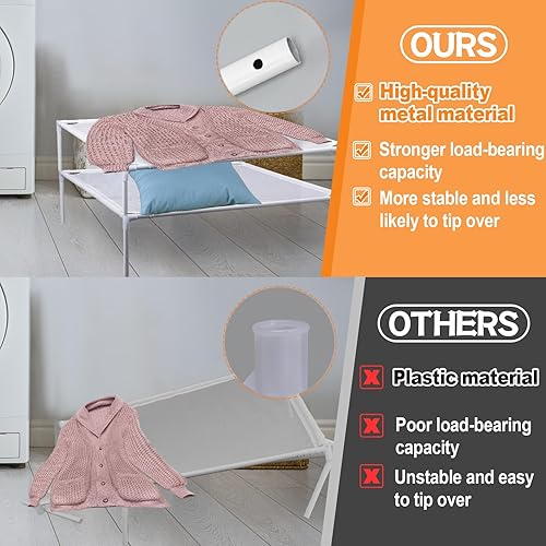 Miniatura 4 de MADHOLLY Estante de secado de suéteres, estante de secado de ropa de malla estable con excelente capacidad de carga, estante de secado de ropa plano