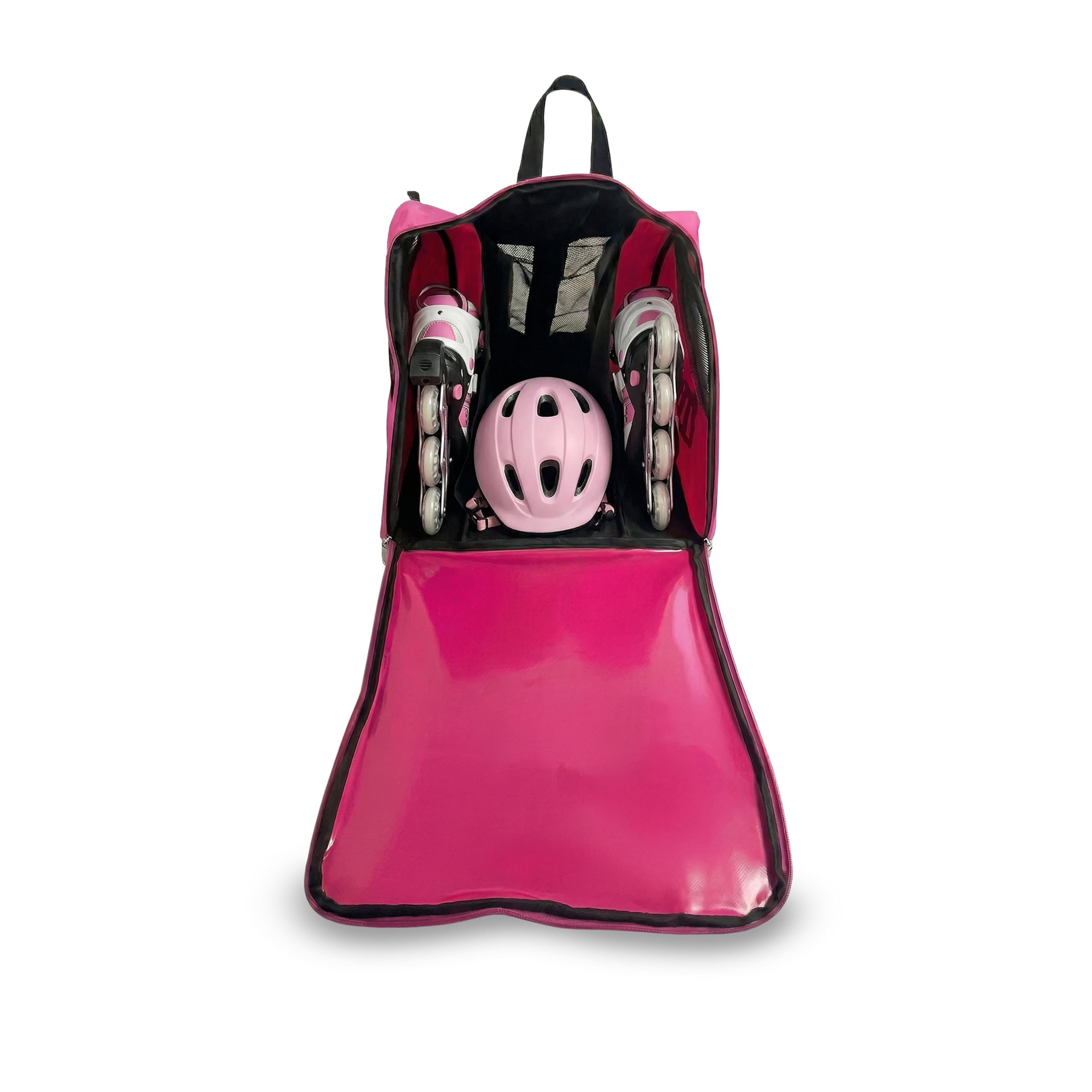 DOJA Barcelona Borsa per Pattini a Rotelle per Bambini - Rosa con Stampa Unicorno - Regolabile e Imbottita, Borsa Pattini in Linea, Protezioni in Tessuto Robusto, Borsone Pattinaggio Artistico