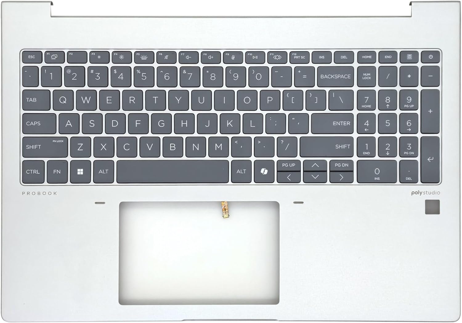 Replacement Upper Case Palmrest for HP Probook 460 G11 Series Laptop with Backlit Keyboard Top Cover N98507-001