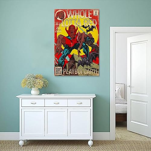 Miniatura 4 de Playboi Carti - Póster musical de cómic para habitación, arte de pared estético, decoración de dormitorio, 16 x 24 pulgadas (15.7 x 23.6 in)