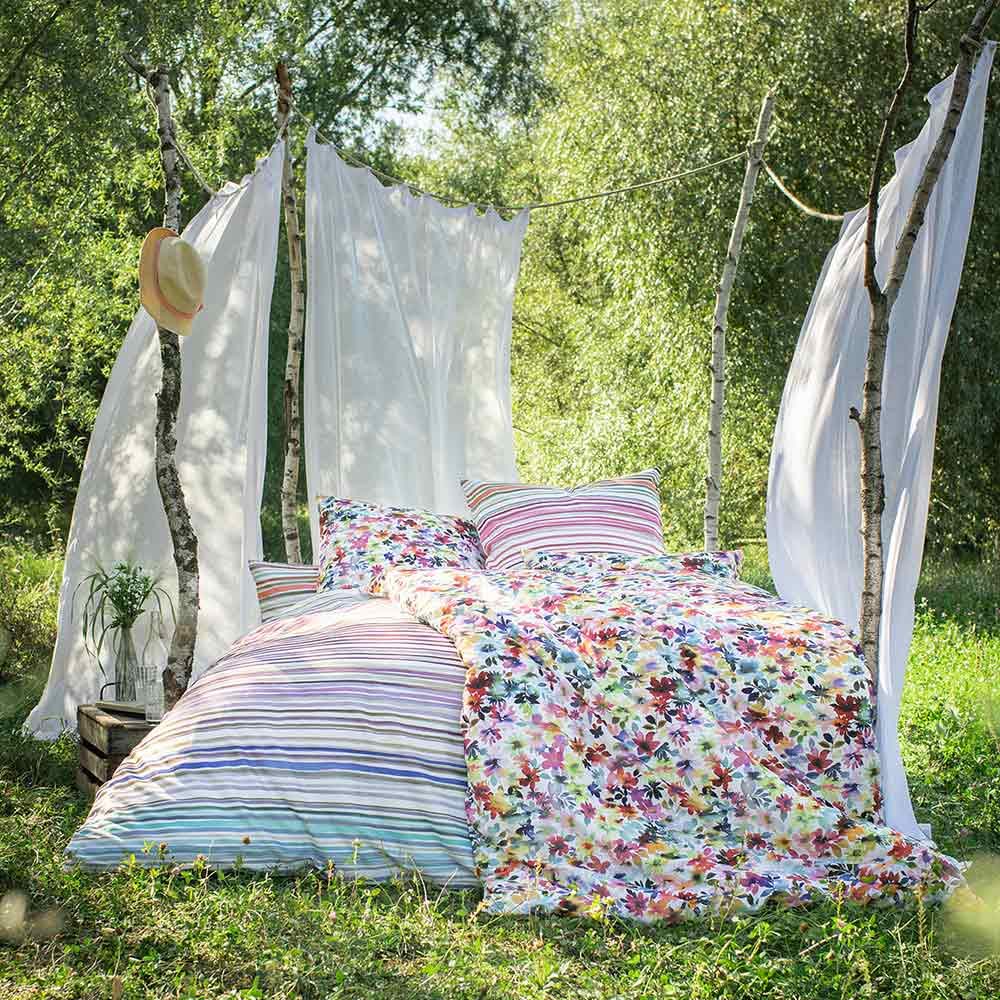 ESTELLA Mako-Satin Bettwäsche Daisy Multicolor