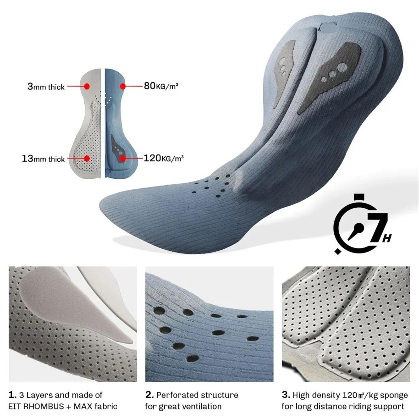 Men's Bibtights Bibtights Pantalones De Ciclismo For Hombre, Ajustados Transpirables For Montar En Bicicleta Montaña