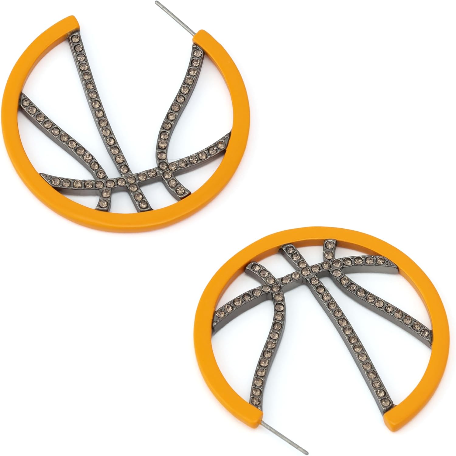 Betsey Johnson Jewelry Women's Basketball Hoop Earrings