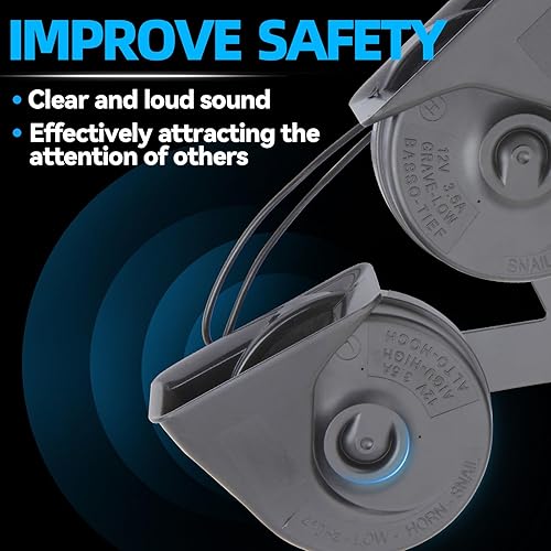 Miniatura 6 de Conjunto de bocina doble con soporte compatible con Ford F-150 FX2 FX4 Harley-Davidson King Ranch Lariat Platinum 3.5L 5.0L Piezas de repuesto