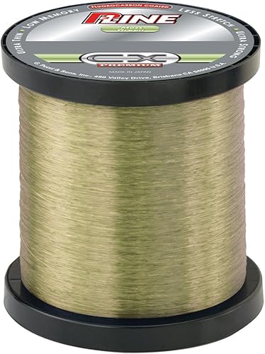 P-Line CX Premium Moss Green Línea de Pesca 3000 YD Carrete a granel Verde (Moss Green),Fluorescente transparente,Verde