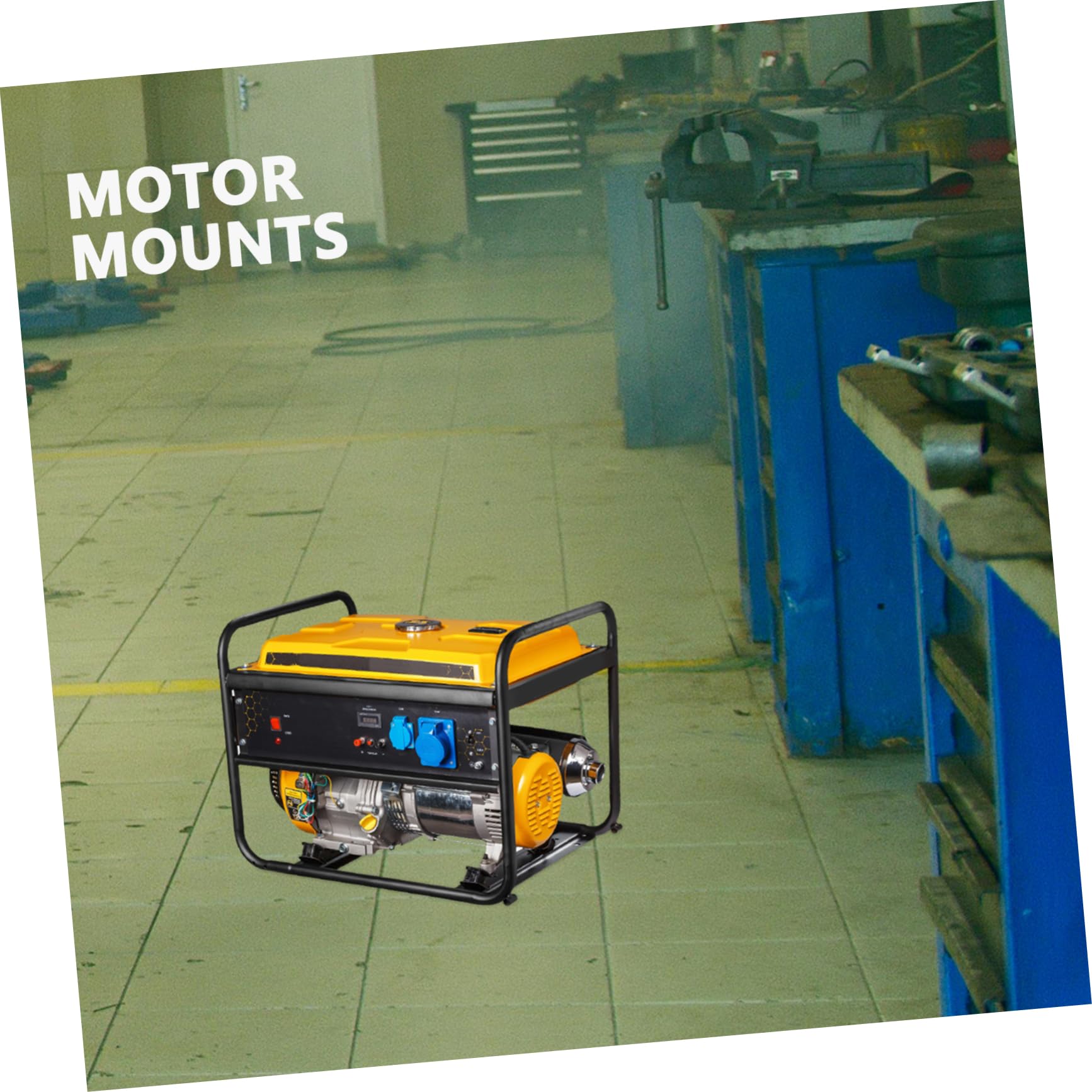 Supporti Motore 2kw-3kw per Generatori in Gomma Antivibrazione 188f 190f 4 Pezzi Riduce Rumore Piedini di Ferro Robusti