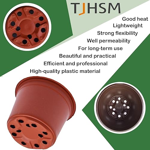 Miniatura 2 de Macetas de plástico para plantas de semillero, 3 pulgadas, 100 unidades, contenedor de plantas de flores, maceta de inicio para suculentas al aire