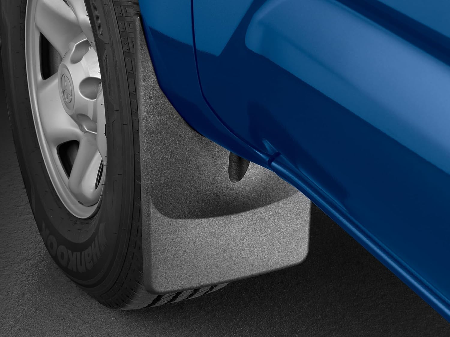 WeatherTech Custom No Drill Splash Guard MudFlaps for Toyota Tacoma, Front Pair (110056), Black