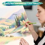72-Color Colored Pencils Professional Colouring Pencils Coloring Pencils Color Drawing Pencils Set Coloured Sketching Pencils for Adults and Artists
