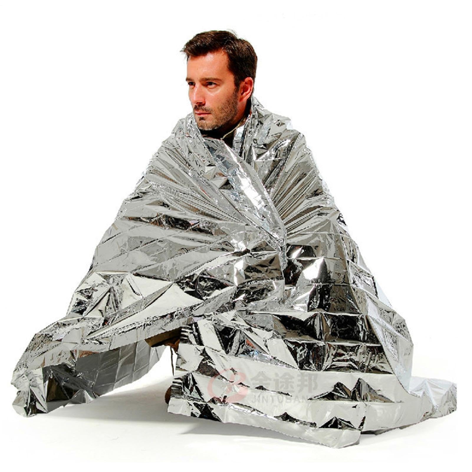 Outdoor Life-Saving Blanket - Aluminum Foil Solar Emergencies Blankets, Gold and Silver Thermal Insulation Blanket,For Outdoors Survival, Camping, Hiking