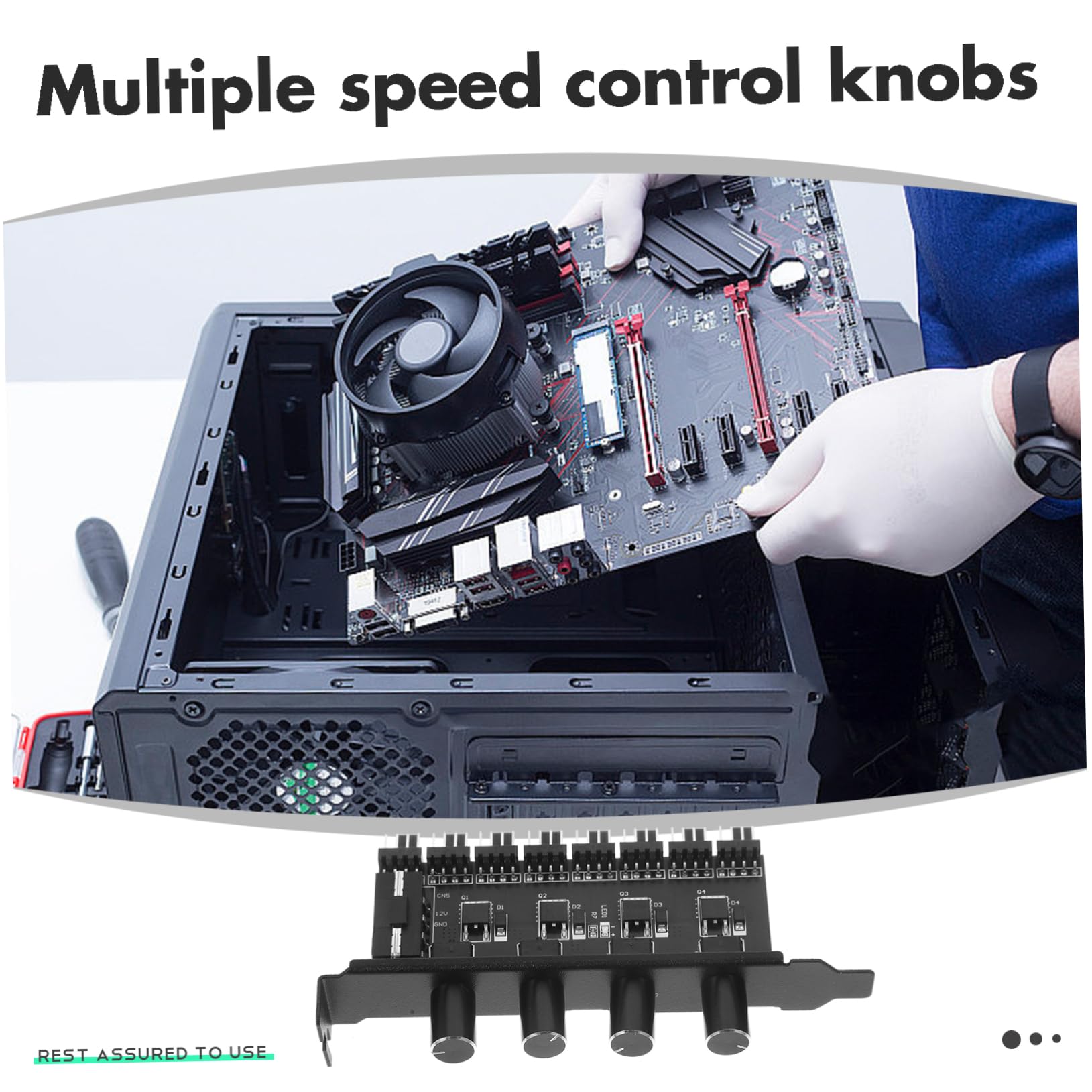 ARTIBETTER 3st Lüftersteuerung Lüfter-hub-controller Computer Kühler Hub Lüfterversorgung Lüfternabe Für Computerkühlung Fan-hub Für Desktop-computer Von Bürocomputern Leiterplatte