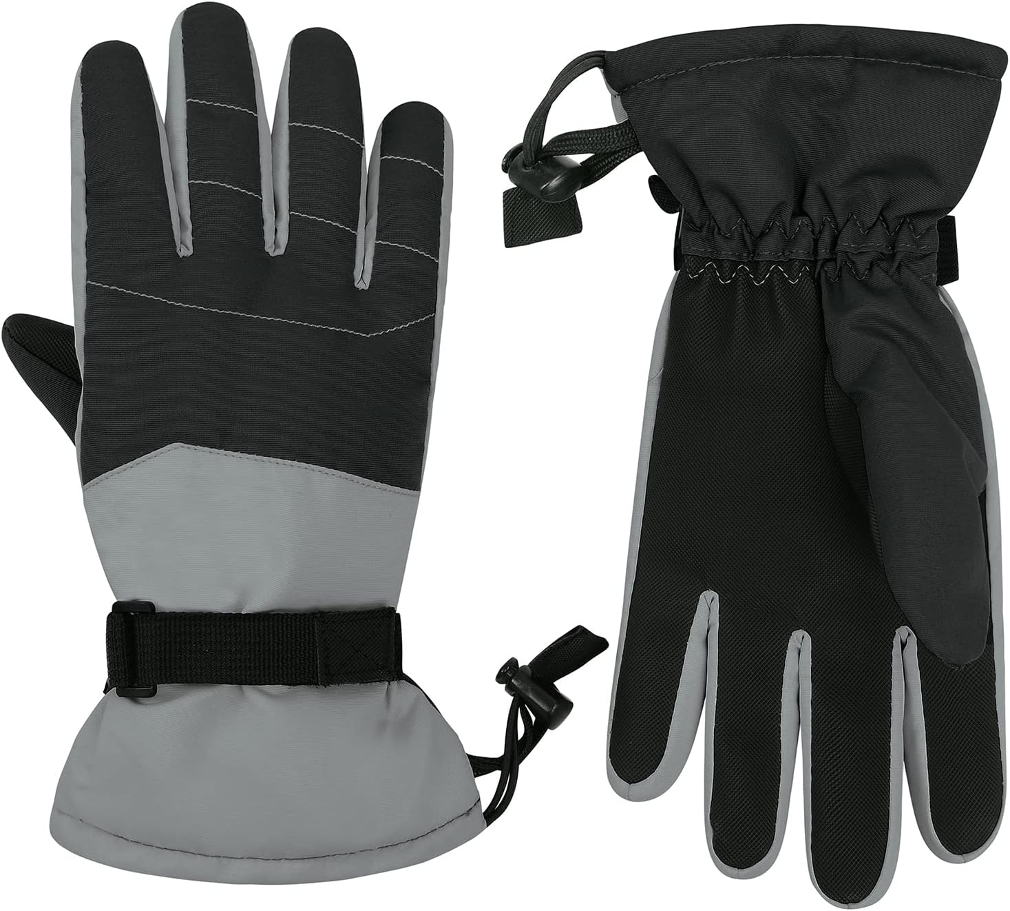 American Trends Kids Waterproof Winter Gloves Warm Snow Gloves Boys Girls Ski Gloves Toddler Mittens Windproof - Image 2