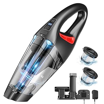 IMINSO Handheld Vacuum Cordless Car Vacuum with 9000PA, Lightweight Rechargeable Hand Vacuum Cordless with LED, Portable Mini Vacuum,Held Vacuum Cleaner for Car/Home