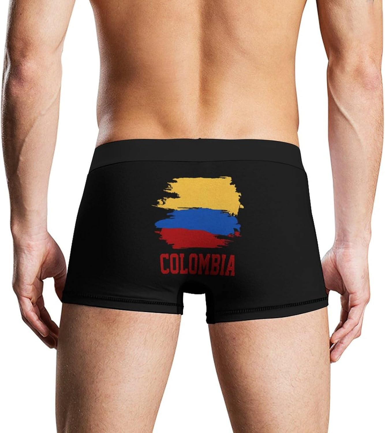Colombia Flag Novelty Men's Trunks Soft Breathable Underwear Patterned Stretch Briefs